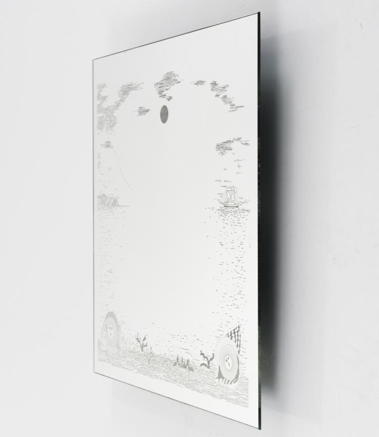 Bild 1 zu Objekt, Illuminated 'Fondo Marino' mirror, 2000s, Barnaba Fornasetti, Fornasetti, Mailand; Antonangeli Illuminazione, Paderno Dugnano/ Mailand, 133B 605