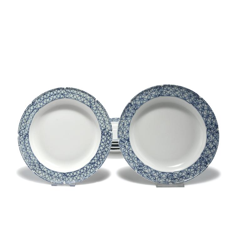 Hauptbild zu Objekt, Six soup plates, 1903/04, Richard Riemerschmid, Meissen, KPM, 132B 762