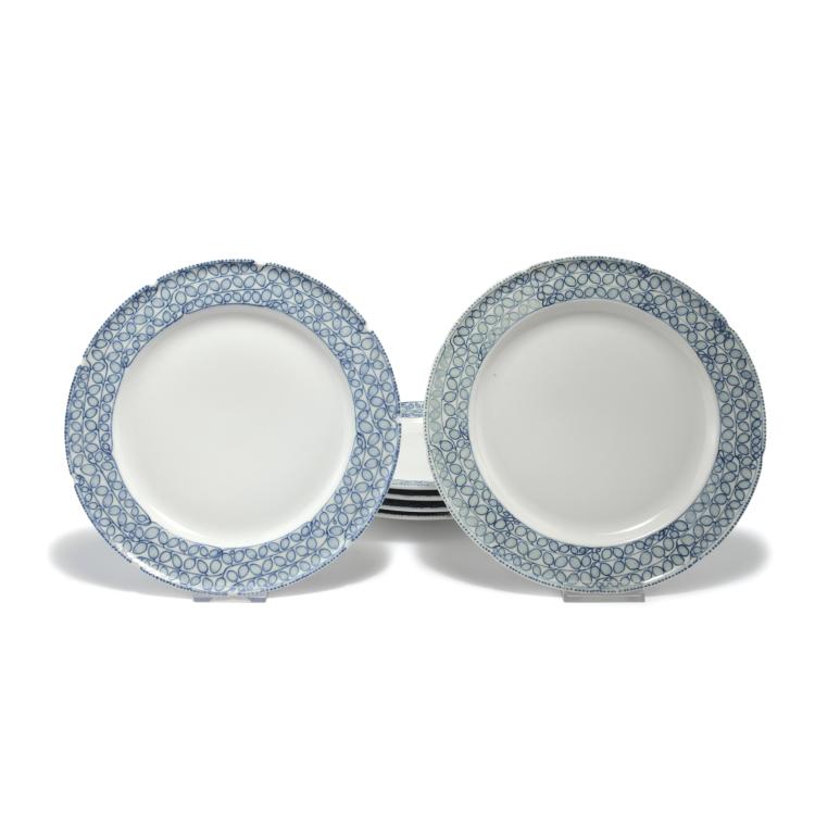 Hauptbild zu Objekt, Sechs Speiseteller, 1903/04, Richard Riemerschmid, Meissen, KPM, 132B 763