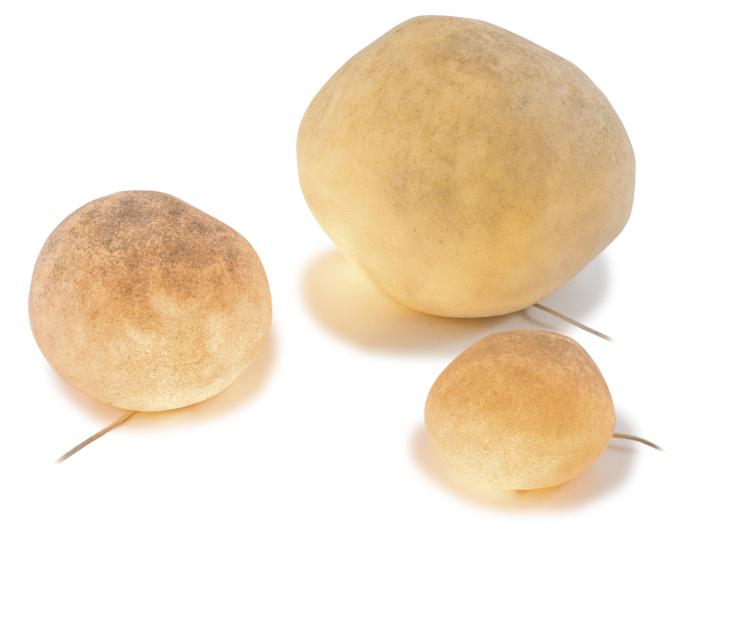 Hauptbild zu Objekt, Drei Bodenleuchten 'Fels-Dorra', 1969, Andr&eacute; Cazenave, Atelier A., Paris, 133B 498