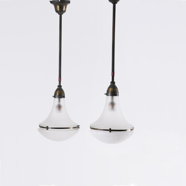 Hauptbild zu Objekt, Two ceiling lights, c1925, Siemens & Halske, Berlin, 133A 33