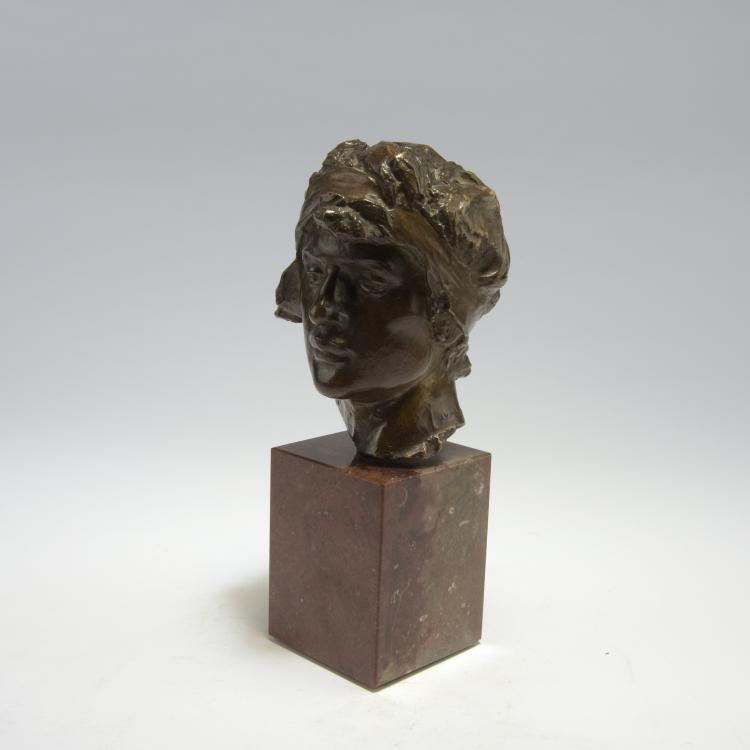 Bild 1 zu Objekt, Female head, c1910, Josef Vaclav Myslbek, 132B 650