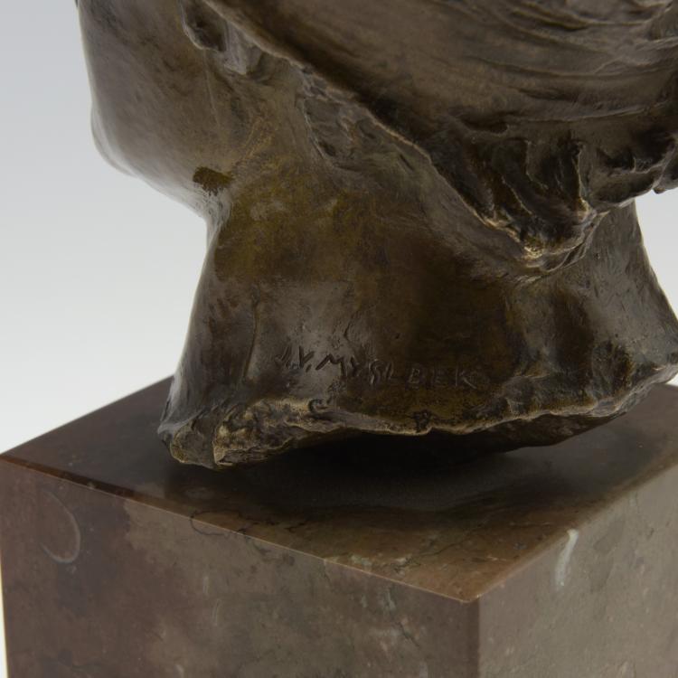 Bild 4 zu Objekt, Female head, c1910, Josef Vaclav Myslbek, 132B 650