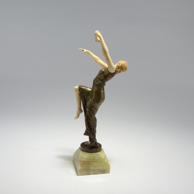 Bild 5 zu Objekt, 'Comedy-Tragedy' dancer, 1920s, Jo&eacute; Descomps, Etling, Paris, 132B 612