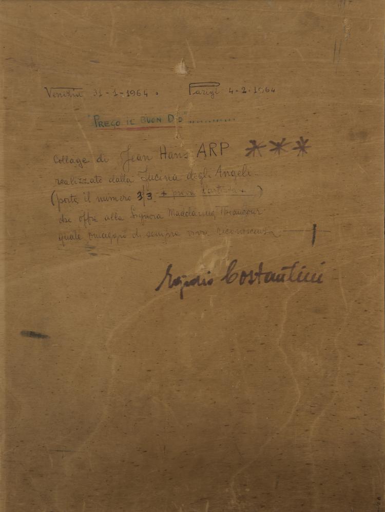 Bild 1 zu Objekt, Relief 'Collage II', 1964, Hans (Jean) Arp, Fucina degli angeli, Murano, 134C 667