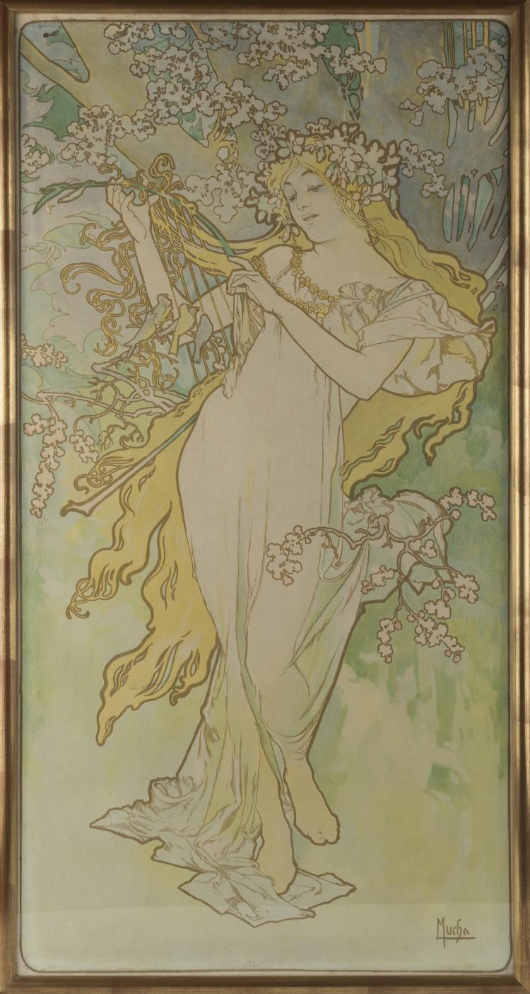 Hauptbild zu Objekt, 'Le Printemps', um 1895, Alphonse Mucha, 132B 944