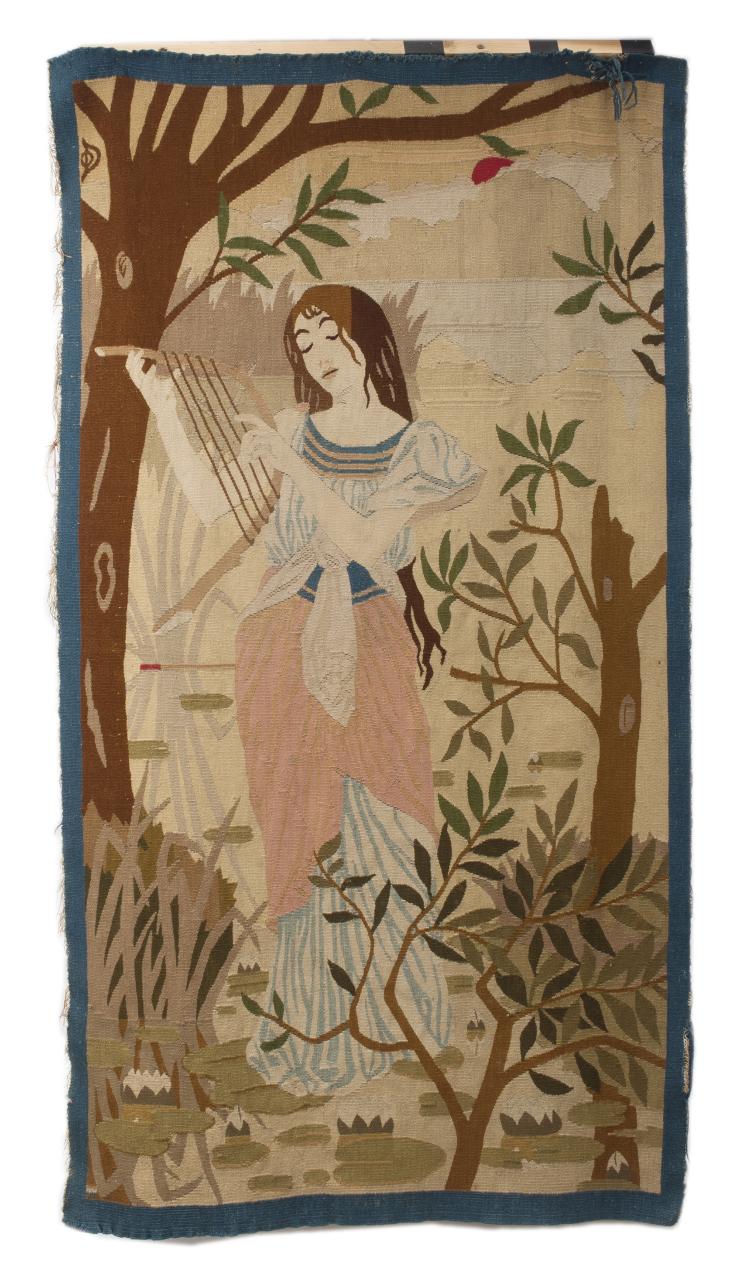 Hauptbild zu Objekt, 'Music in the evening' tapestry, 1900-01, Orens D&eacute;nizard, Scherrebek, 132B 1056