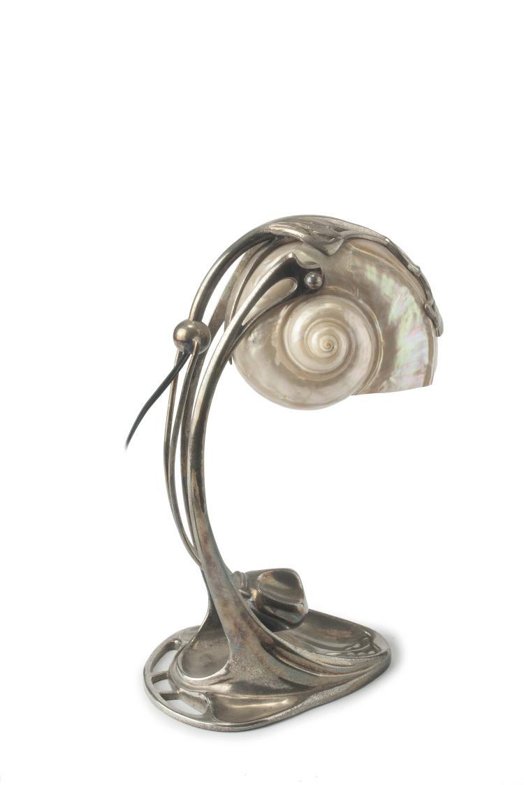 Hauptbild zu Objekt, Muschellampe, um 1900, &Ouml;sterreich, 132B 890