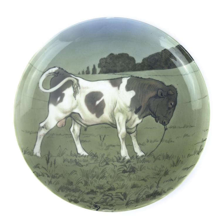 Hauptbild zu Objekt, Decorative plate, 1896-98, Johannes Reesen Steenstrup, Bing & Gr&ouml;ndahl, Kopenhagen, 132B 744