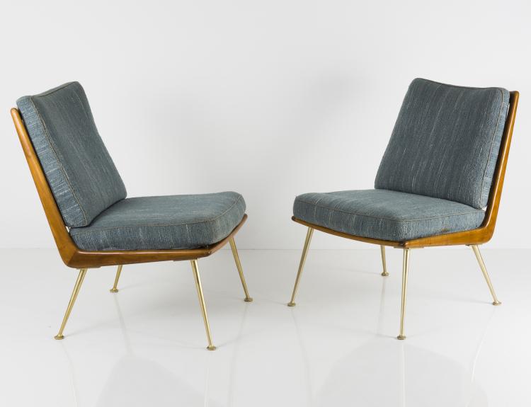 Hauptbild zu Objekt, Zwei Sessel 'Boomerang', um 1955, Albrecht Lange, Schmidt, Eugen, Darmstadt, 133A 118