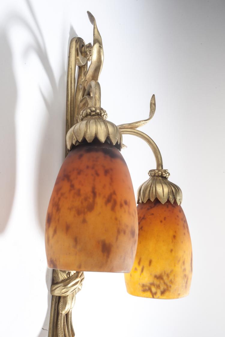 Bild 1 zu Objekt, Two sconces, 1920s, Daum Fr&egrave;res, Nancy, 132B 293