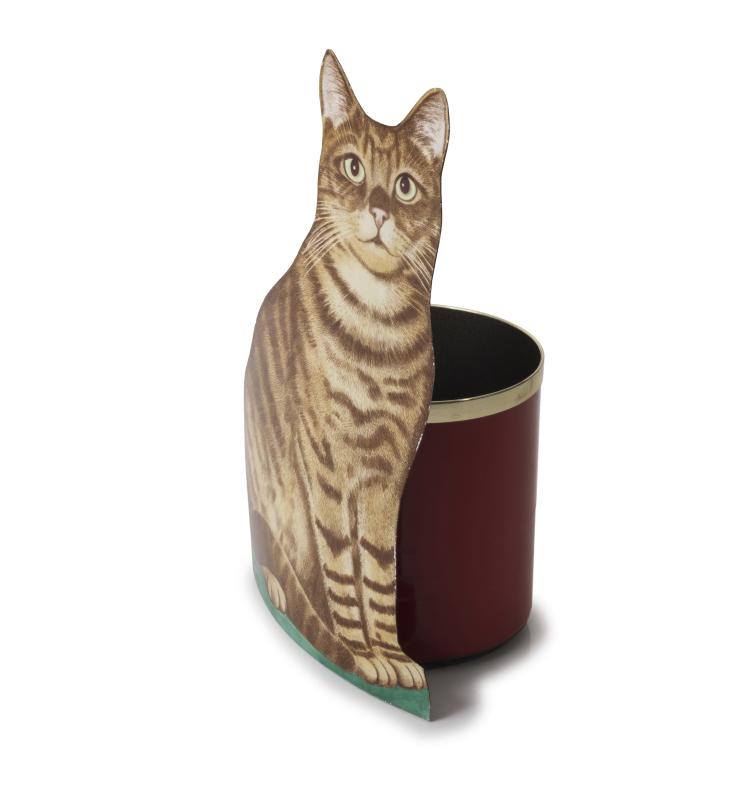 Hauptbild zu Objekt, Papierkorb 'Micione', 1980er Jahre, Piero Fornasetti, Fornasetti, Mailand, 133B 588