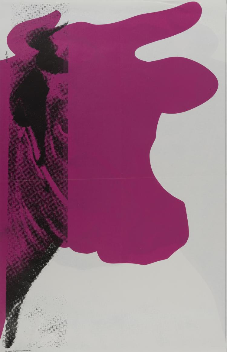Bild 1 zu Objekt, Doppelseitiger Proof: 'Cow' (wallpaper, La Biennale), 1976, Andy Warhol, 132A 147