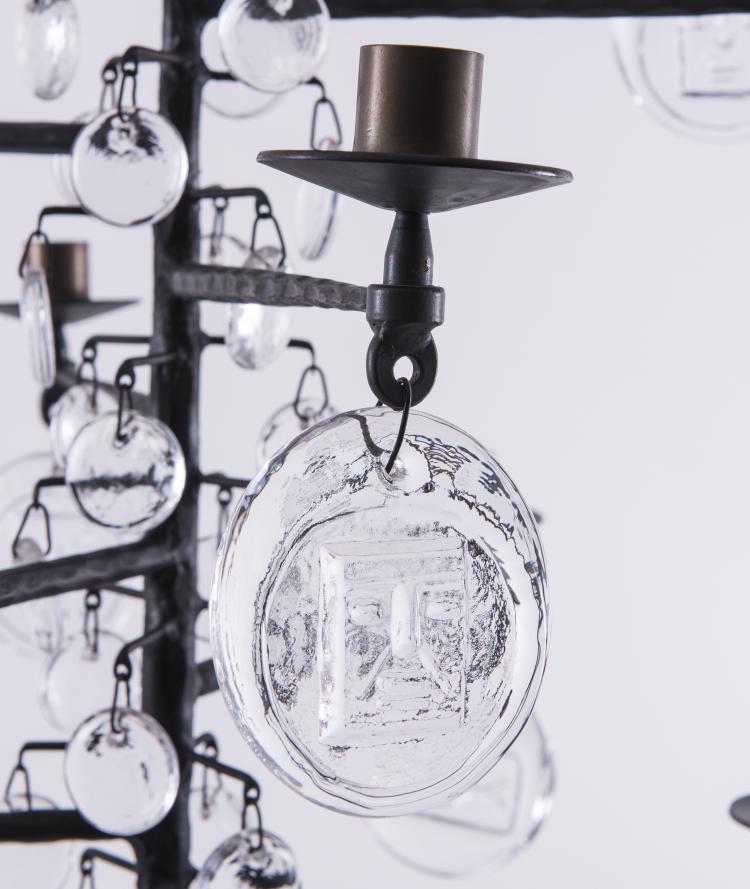 Bild 3 zu Objekt, Hanging candelabrum, 1960s, Erik H&ouml;glund, Str&ouml;mman & Co., G&ouml;teborg; Boda Nova Glassworks (zugeschrieben), 133B 241