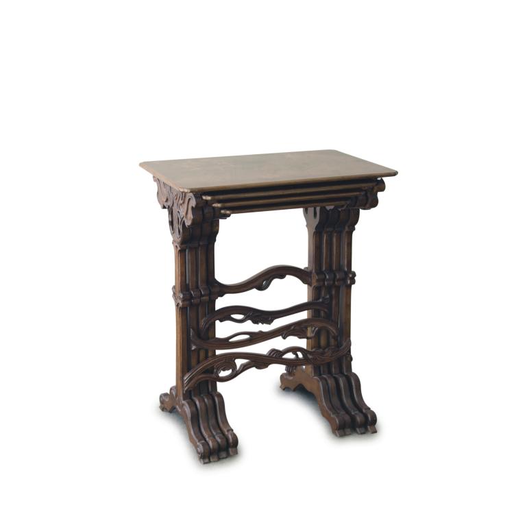 Hauptbild zu Objekt, Tables gigognes 'Les Saisons', um 1900, Gall&eacute;, Emile, Nancy, 132B 570