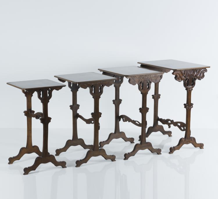 Bild 1 zu Objekt, Tables gigognes 'Les Saisons', um 1900, Gall&eacute;, Emile, Nancy, 132B 570