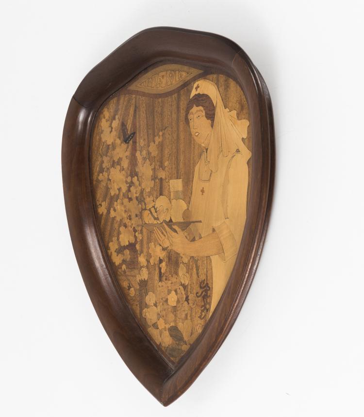 Bild 1 zu Objekt, Intarsienbild 'Florence Nightingale', 1916, Gall&eacute;, Emile, Nancy, 132B 573