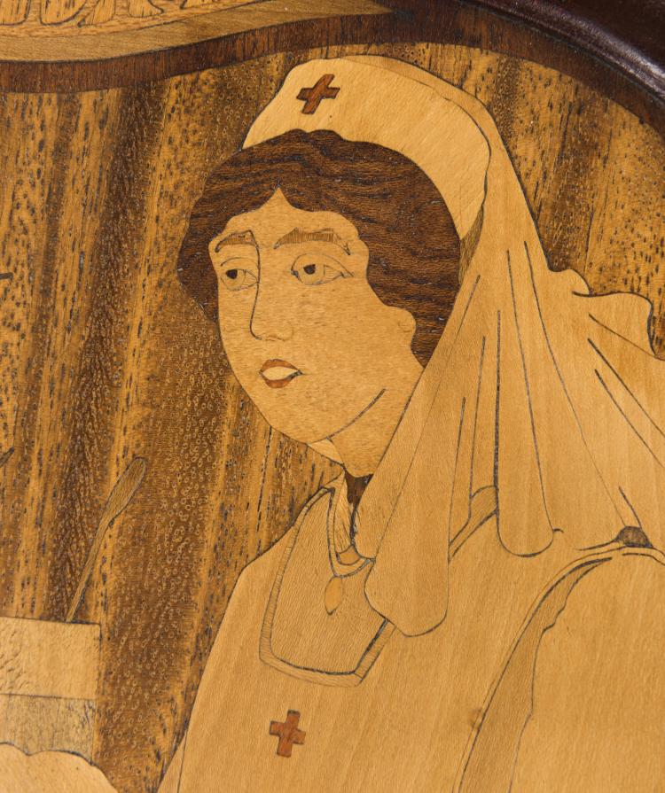 Bild 2 zu Objekt, Intarsienbild 'Florence Nightingale', 1916, Gall&eacute;, Emile, Nancy, 132B 573