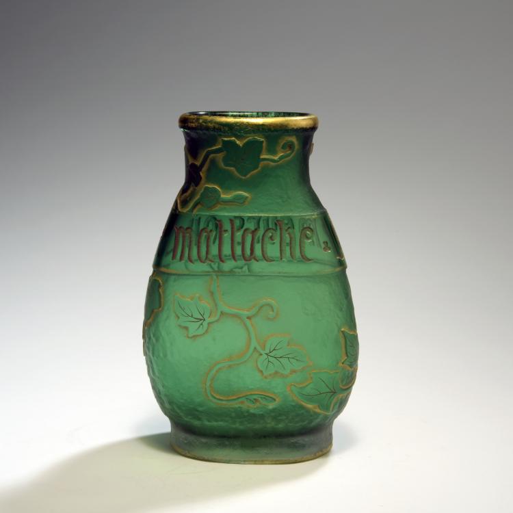 Bild 1 zu Objekt, Vase 'Je meurs o&ugrave; je m'attache', um 1885, Daum Fr&egrave;res, Nancy, 132B 177
