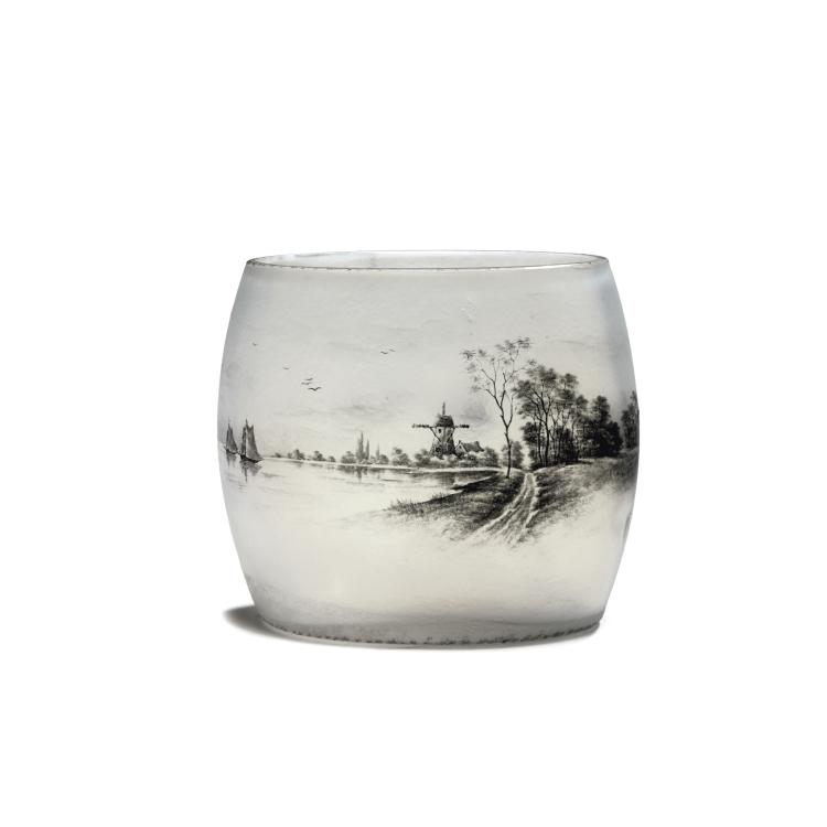 Hauptbild zu Objekt, Vase 'Delft', 1899, Daum Fr&egrave;res, Nancy, 132B 199