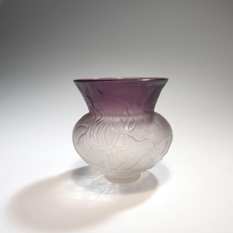 Bild 1 zu Objekt, Vase 'Chardons', um 1895, Daum Fr&egrave;res, Nancy, 132B 189