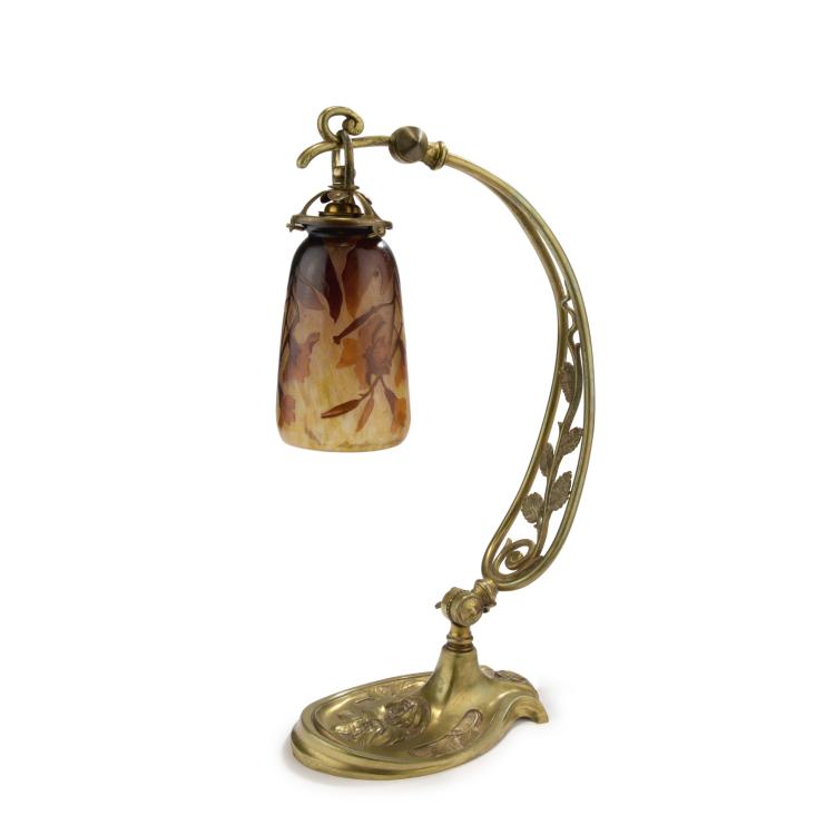 Hauptbild zu Objekt, Tischlampe 'Ol&eacute;andre', um 1910, Daum Fr&egrave;res, Nancy, 132B 265
