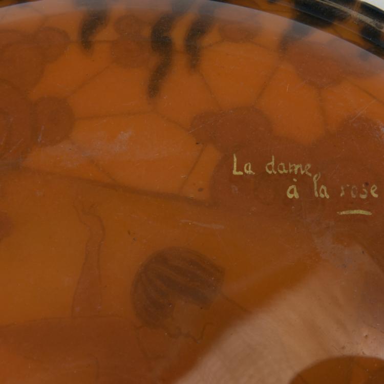 Bild 1 zu Objekt, 'La dame &agrave; la rose' plate, 1930s , Platon-Argyriades, Nicolas, 132B 442