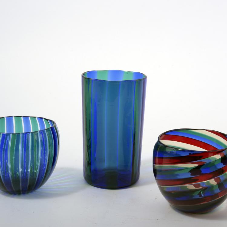 Bild 2 zu Objekt, Drei Vasen 'A canne', 1960er Jahre, Venini & C., Murano, 134C 603