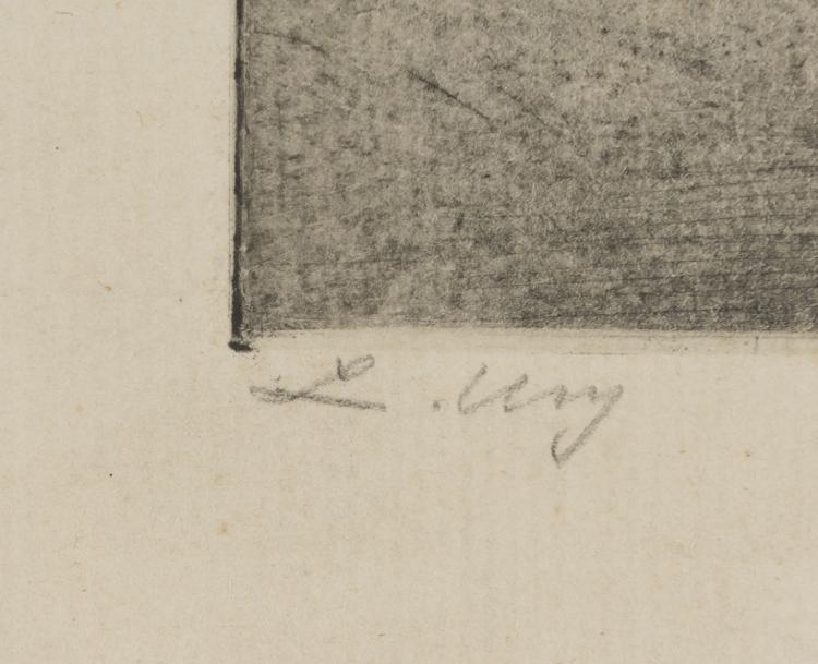 Bild 1 zu Objekt, 'Stra&szlig;e im Regen', erstes Viertel 20. Jahrhundert, Ury Lesser, 132A 43