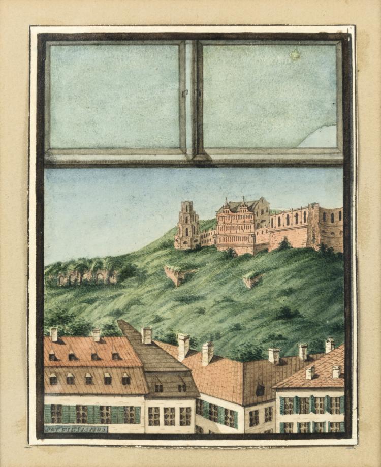 Hauptbild zu Objekt, 'Four Vedutas', c1830, Amalia Benedicks, 132A 46