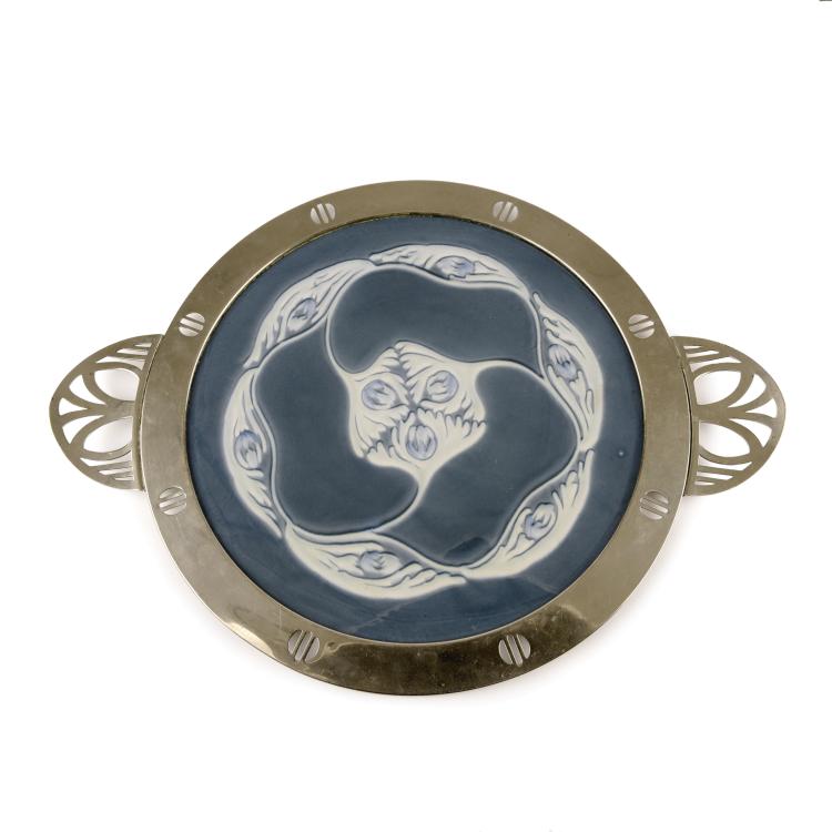 Hauptbild zu Objekt, Kuchenplatte, 1905, Christian Neureuther, W&auml;chtersbacher Steingutfabrik, Schlierbach, 132B 816