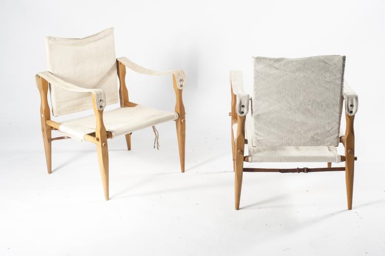 Bild 2 zu Objekt, Zwei 'Safari'-Armlehnst&uuml;hle, 1928, Wilhelm Kienzle, Wohnbedarf, Z&uuml;rich (zugeschrieben), 133B 187
