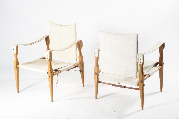 Bild 3 zu Objekt, Zwei 'Safari'-Armlehnst&uuml;hle, 1928, Wilhelm Kienzle, Wohnbedarf, Z&uuml;rich (zugeschrieben), 133B 187