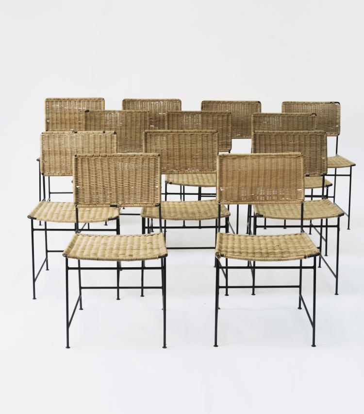 Hauptbild zu Objekt, Zw&ouml;lf St&uuml;hle 'SW 88', 1954, Wilde & Spieth, Esslingen, 133A 75