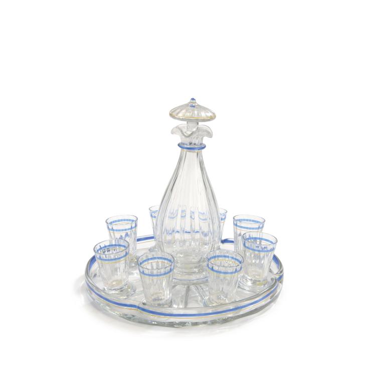 Hauptbild zu Objekt, Lik&ouml;rservice, 1891, Daum Fr&egrave;res, Nancy, 132B 179