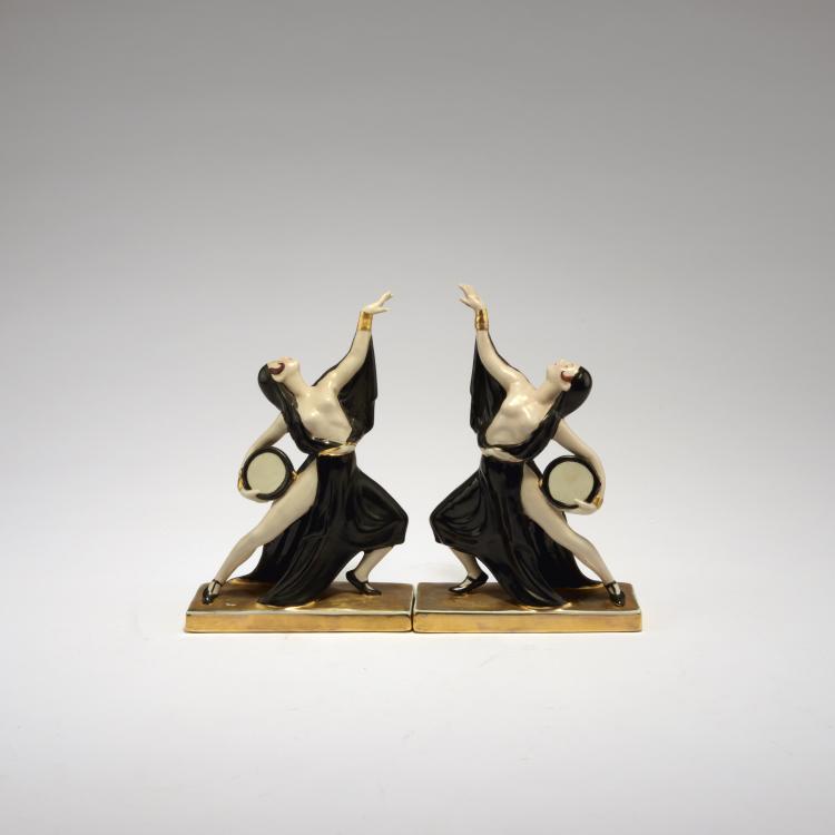 Hauptbild zu Objekt, Pair of 'Gitanes' bookends, 1920s, Paris Robj, Robj, Paris, 132B 725