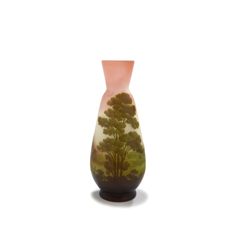 Hauptbild zu Objekt, 'Paysage lacustre' vase, 1906-14, Gall&eacute;, Emile, Nancy, 132B 369