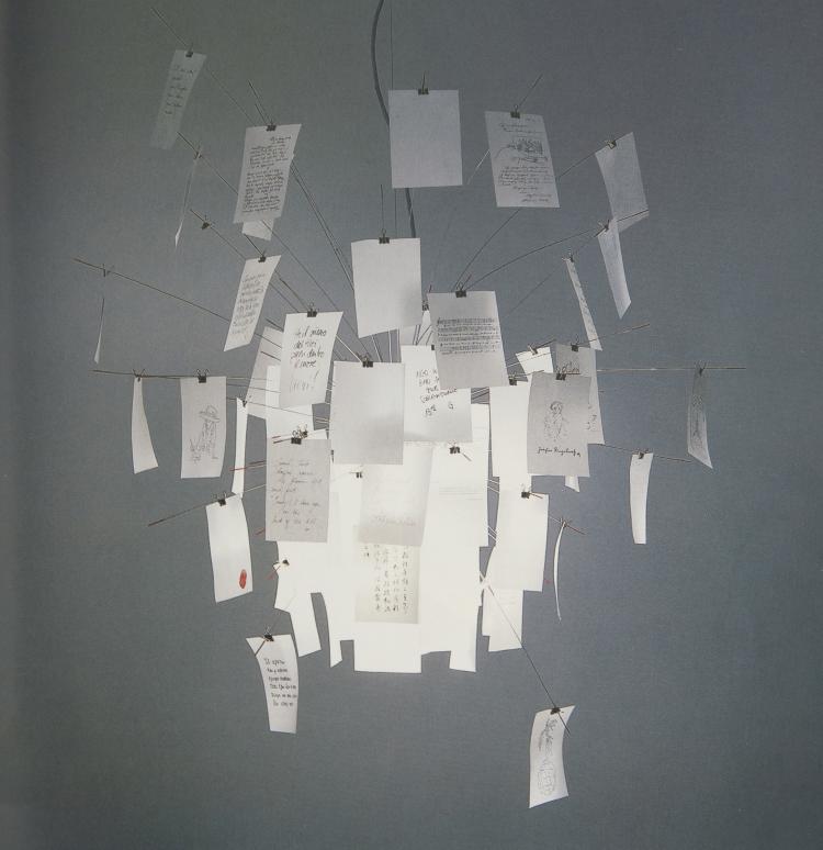Hauptbild zu Objekt, 'Zettel'z 6' ceiling light, 1998, Ingo Maurer, Design M, Maurer, Ingo, M&uuml;nchen, 133A 170