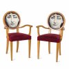 Two 'Tema e Variazioni' armchairs, 1990s 