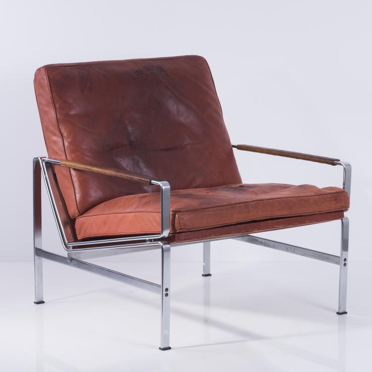 Bild 1 zu Objekt, Two 'FK 6720' easy chairs, 1965, J&oslash;rgen Kastholm, Kill International, Fellbach, 133B 478