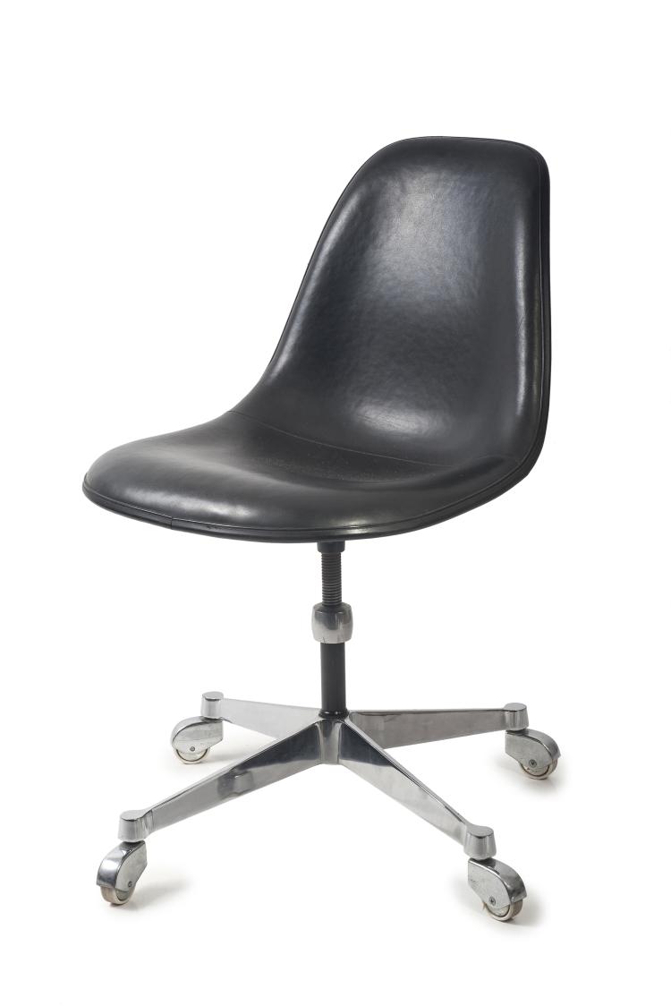 Hauptbild zu Objekt, 'Plastic Side Chair' on wheels, 1950-53, Miller, Herman, Zeeland, 133B 300