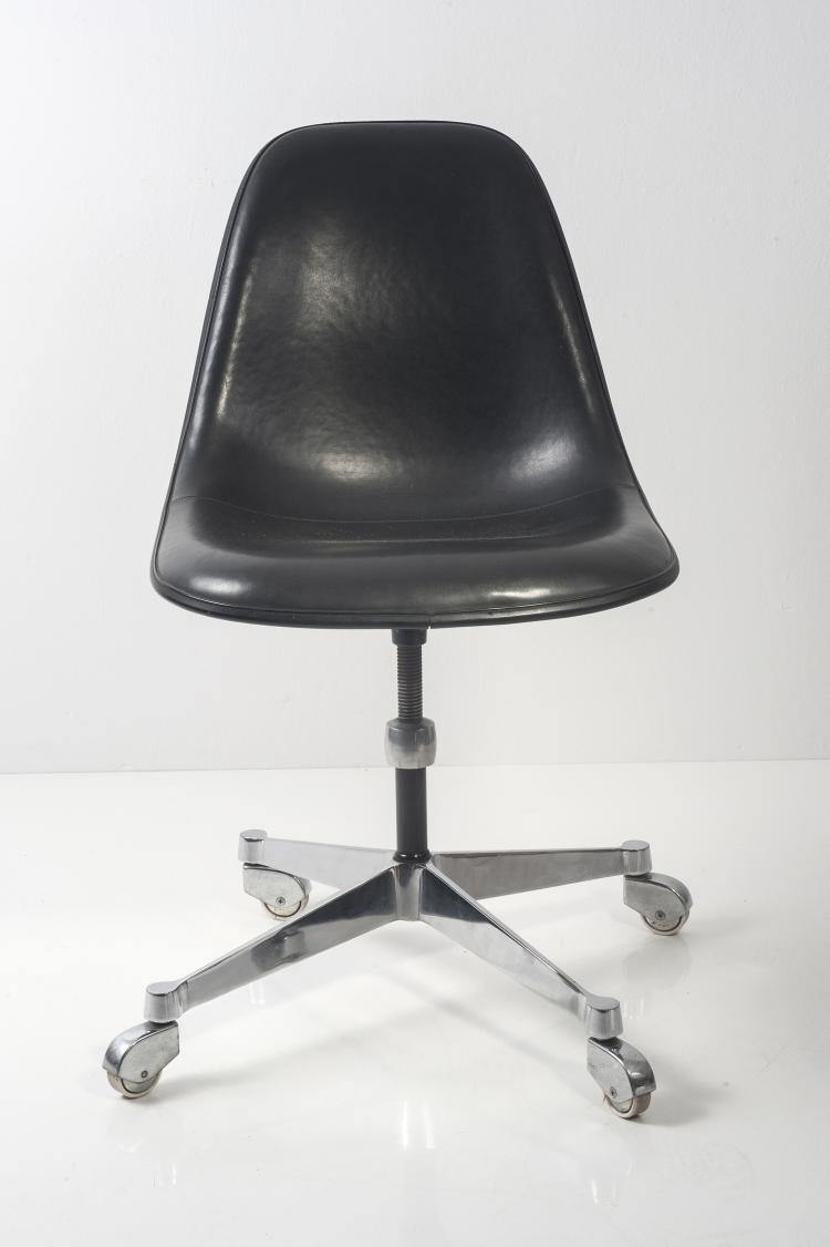 Bild 1 zu Objekt, 'Plastic Side Chair' on wheels, 1950-53, Miller, Herman, Zeeland, 133B 300