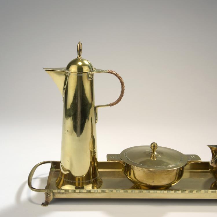 Bild 4 zu Objekt, Kleines Mokkaservice mit Tablett, um 1903, Eisenl&ouml;ffel, Jan, 132B 856