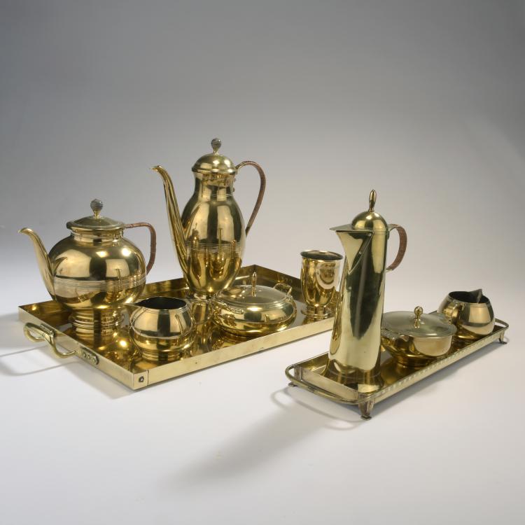 Bild 5 zu Objekt, Kleines Mokkaservice mit Tablett, um 1903, Eisenl&ouml;ffel, Jan, 132B 856