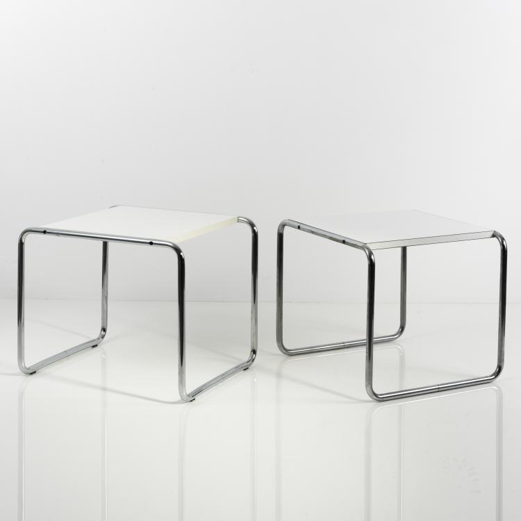 Bild 4 zu Objekt, Two 'B 9' side tables, 1925, Marcel Breuer, Gavina, Mailand, 133B 191