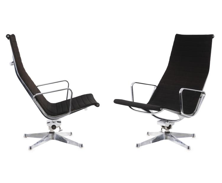 Hauptbild zu Objekt, Two highback 'Aluminium Group' chairs, 1958, ICF Cadsana, Mailand; Miller Herman, Zeeland, 134B 388
