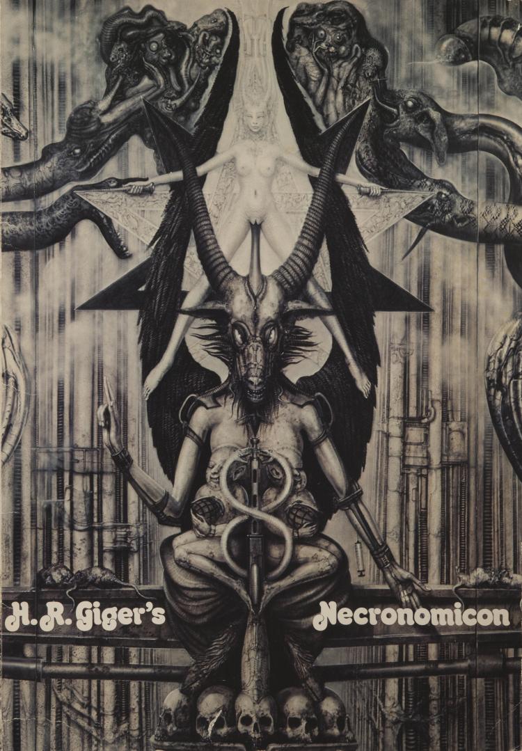 Hauptbild zu Objekt, 'Necronomicon I und II', 1977 (Erstausgabe), H. R. Giger, Sphinx Verlag Basel, 132A 80