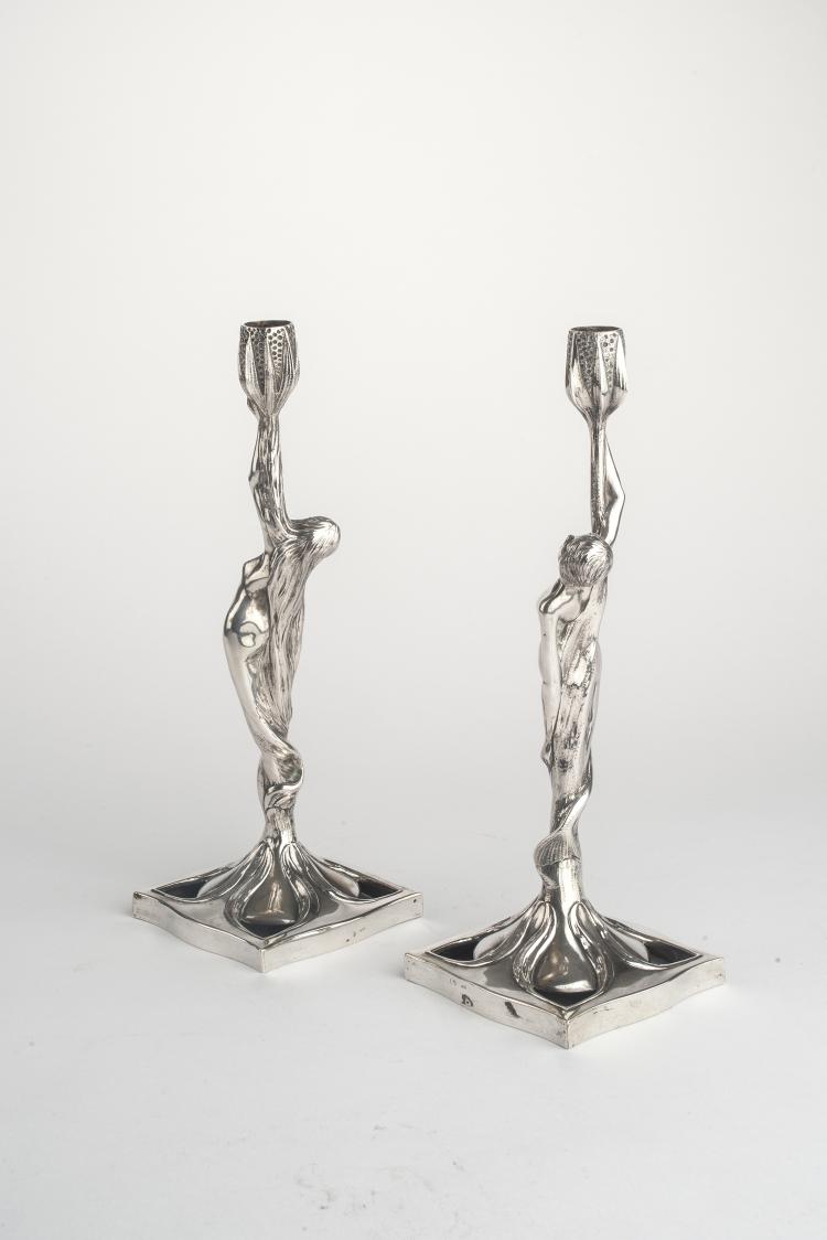 Bild 1 zu Objekt, Paar Figurenleuchter, 1920er Jahre, Deutschland, 132B 1004