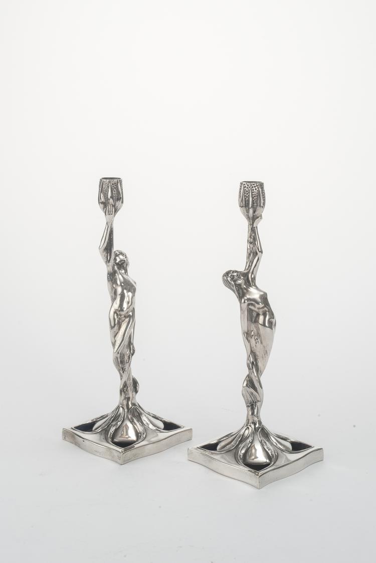 Bild 3 zu Objekt, Paar Figurenleuchter, 1920er Jahre, Deutschland, 132B 1004