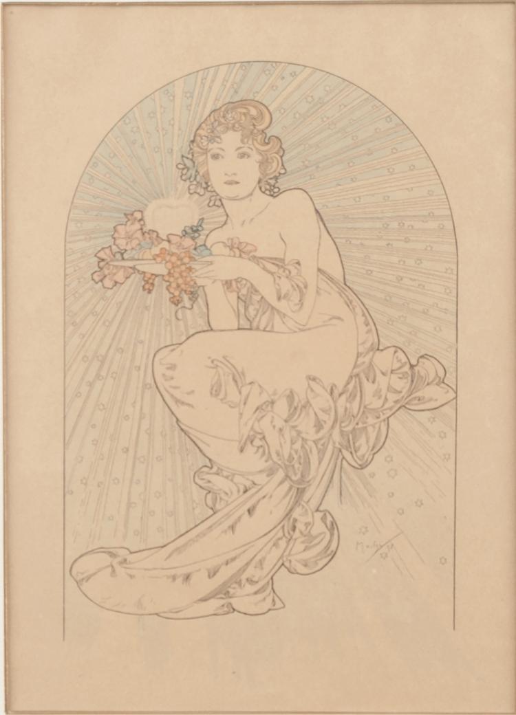 Hauptbild zu Objekt, 'L'Aurore', 1898, Alphonse Mucha, 132B 954
